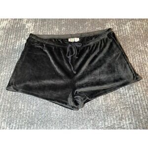 NOVOGRATZ Pajama Shorts Velour-Drawstring Elastic Waist Sz XL stretch